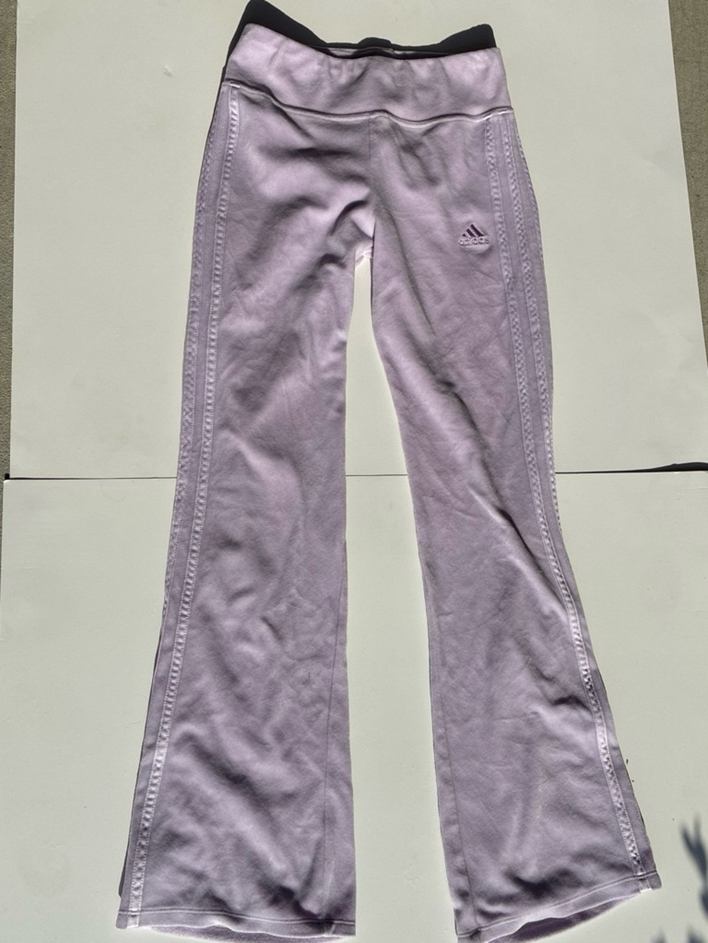 adidas Lilac Flared Kids Sweatpants